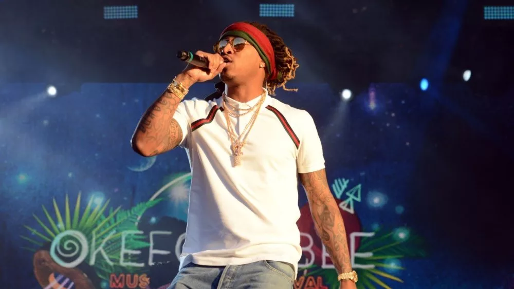 Future performs onstage at the 2016 Okeechobee Music and Arts Festival. Okeechobee, Florida - March 5, 2016