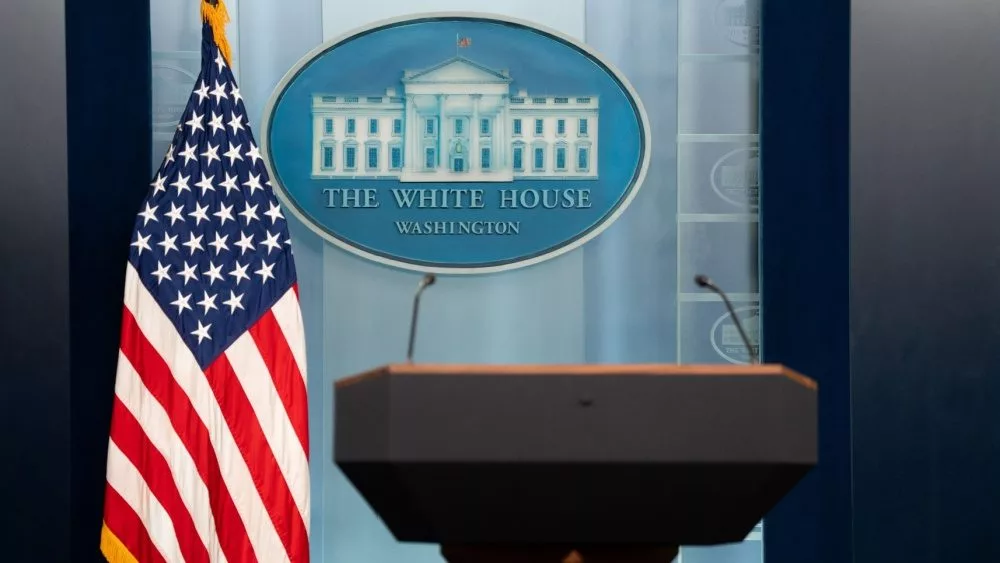 View of the WHITE HOUSE press room. United State of America, Washington DC 7 May 2024.