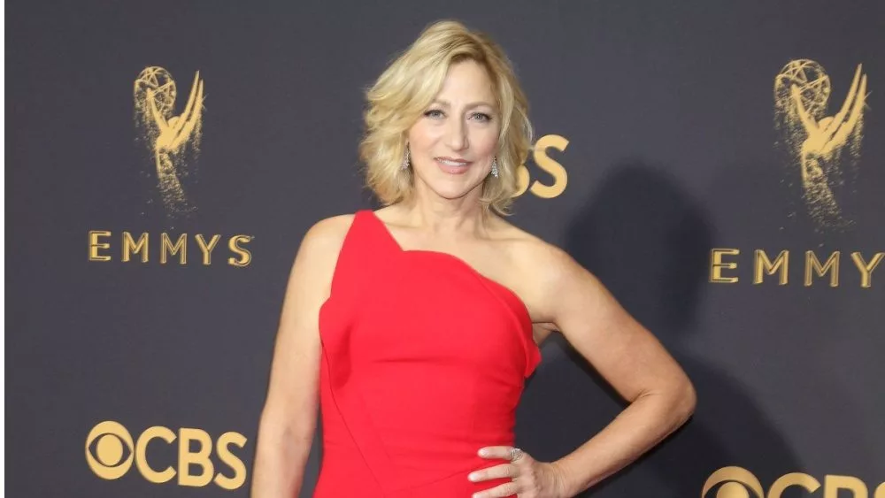 Edie Falco at the 69th Primetime Emmy Awards - Arrivals at the Microsoft Theater on September 17, 2017 in Los Angeles, CA