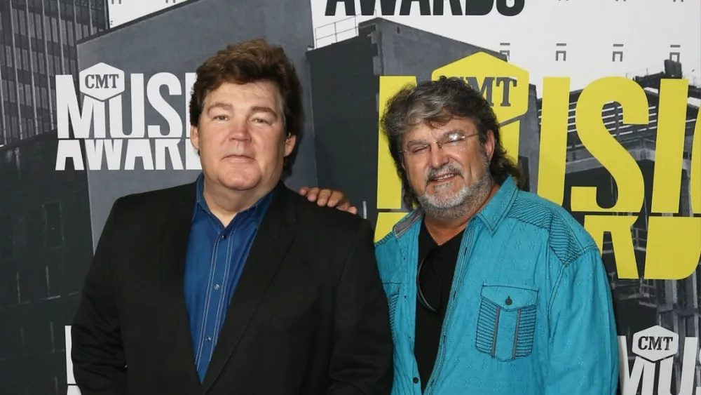 Marty Raybon (L) and Mike McGuire of Shenandoah attend the 2017 CMT Music Awards at the Music City Center on June 7, 2017 in Nashville, Tennessee.