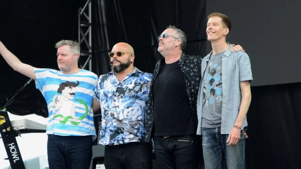 Canadian rock band Barenaked Ladies perform at an outdoor concert in Indiana. Speedway, IN/USA - May 26, 2017