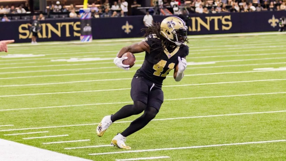 41 ALVIN KAMARA JACKSONVILLE JAGUARS VS NEW ORLEANS SAINTS WEEK 7 OCTOBER 19, 2023 CAESARS SUPERDOME NEW ORLEANS LOUISIANA