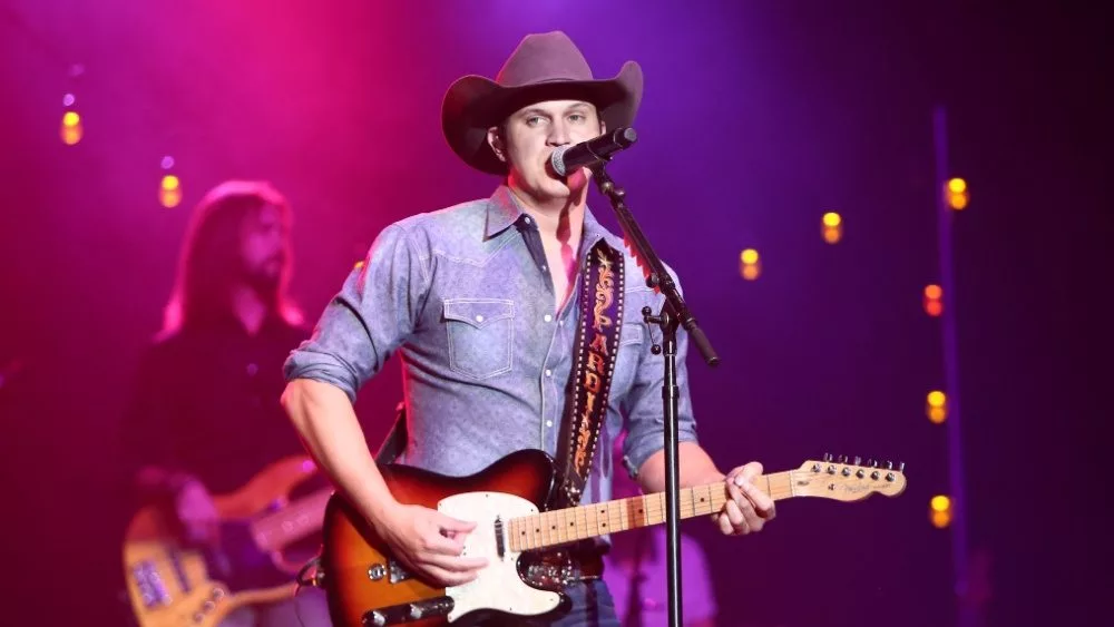 Jon Pardi performs onstage during the "All Time High" tour at the Paramount on January 16, 2016 in Huntington, New York.