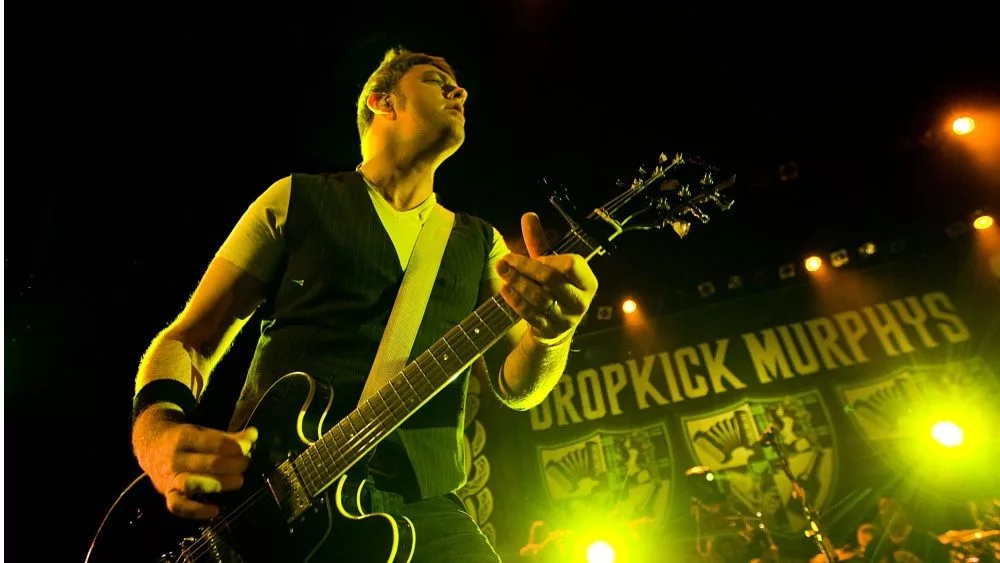 Dropkick Murphys perform on stage at the Paramount Theater in Seattle on June 27, 2011.