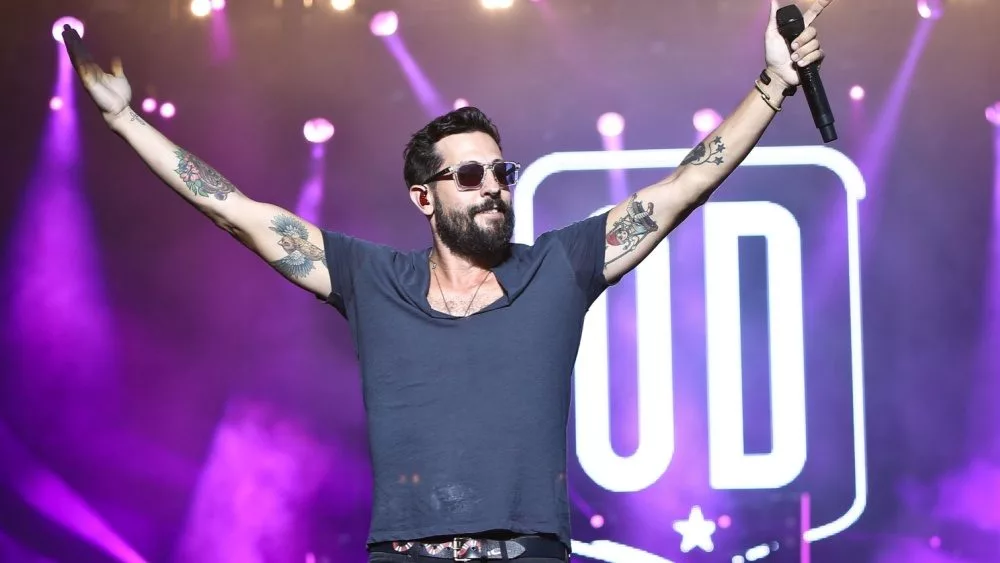 Matt Ramsey of Old Dominion performs during Country Thunder Music Festival on July 22, 2017 in Twin Lakes, Wisconsin.