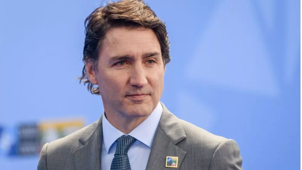 Justin Trudeau, Prime Minister of Canada, during doorstep at NATO SUMMIT 2023 VILNIUS, LITHUANIA. 11th July 2023