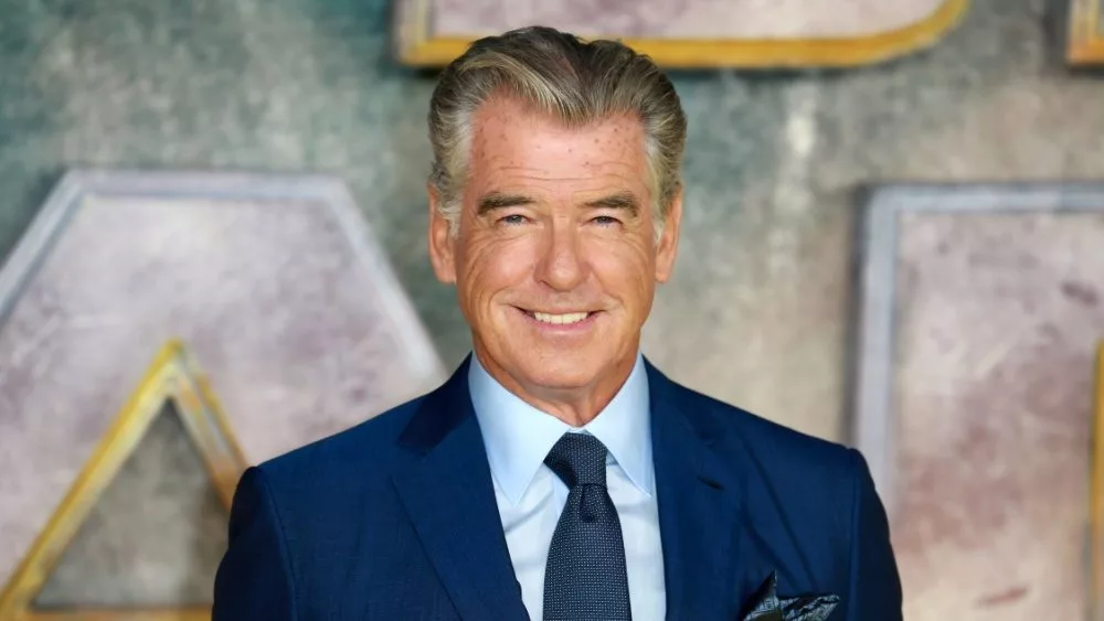 Pierce Brosnan attends the UK Premiere of "Black Adam" at Cineworld Leicester Square on October 18, 2022 in London, England.