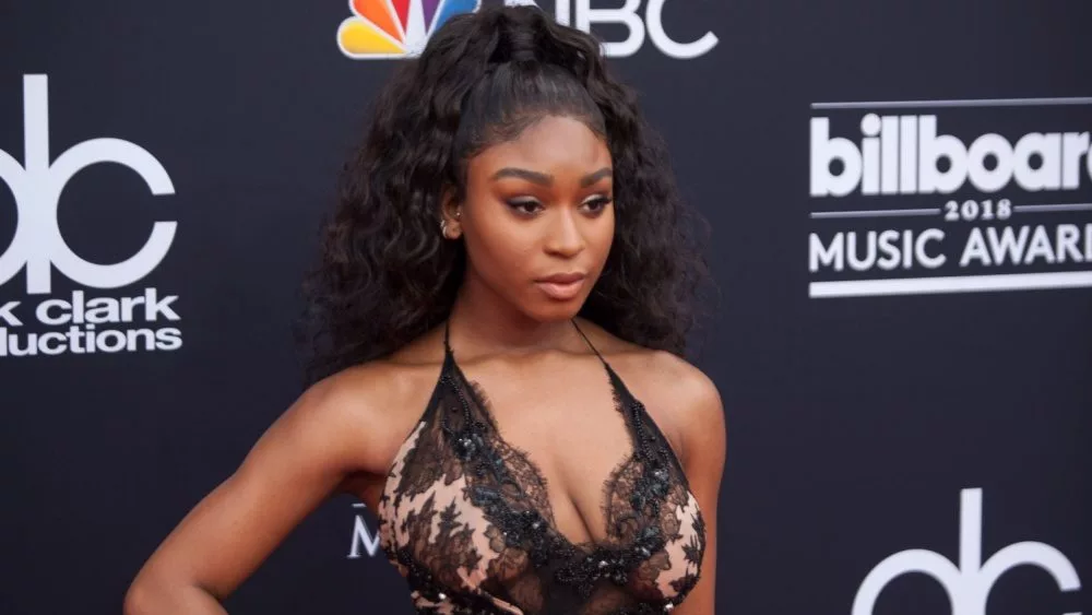 Normani attends the Red Carpet at the 2018 Billboards Music Awards at the MGM Grand Arena in Las Vegas, Nevada USA on May 20th 2018