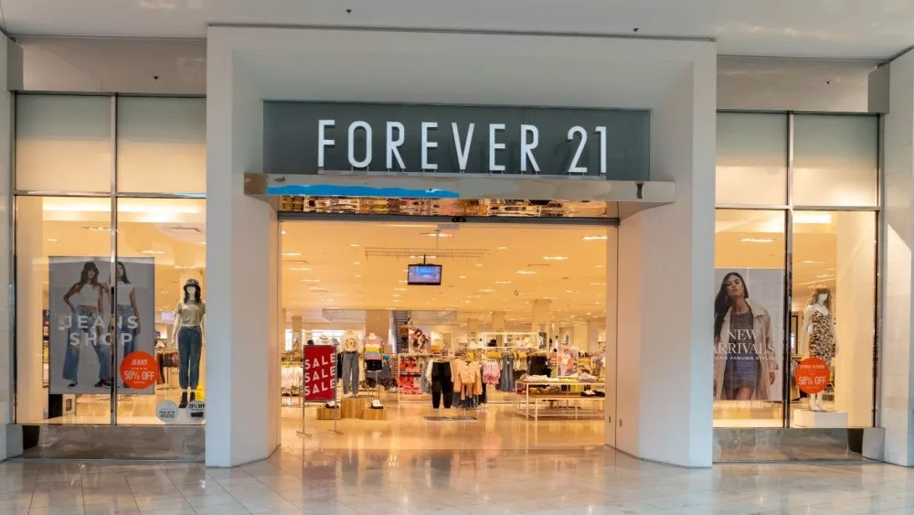 FOREVER 21 store at a shopping mall in Houston, Texas, USA, . Houston, Texas, USA - March 3, 2022