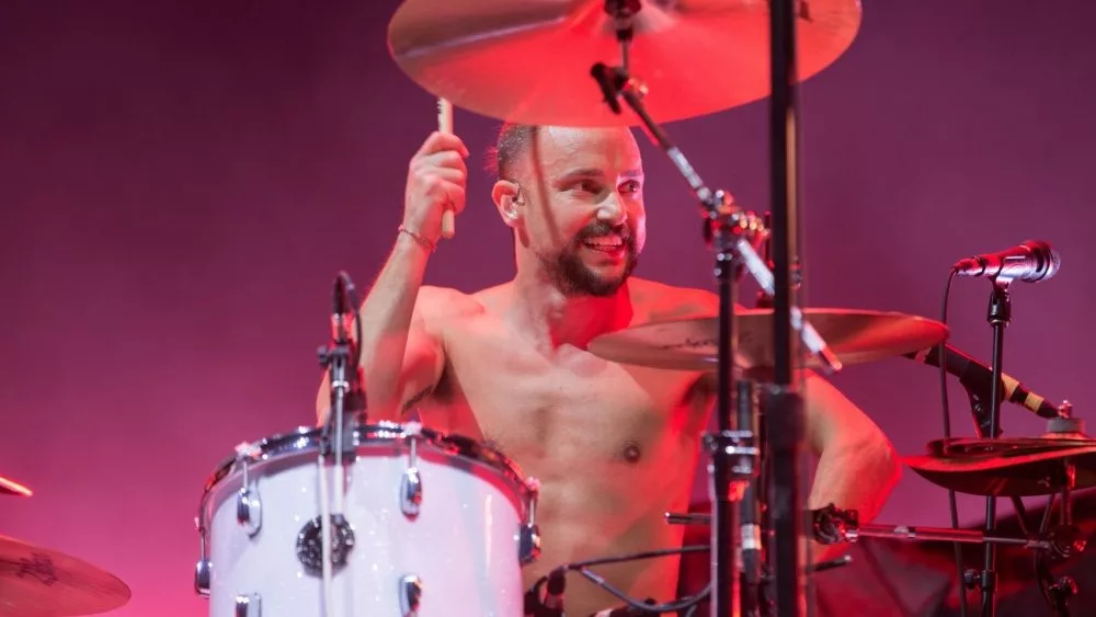 Drummer Isaac Carpenter of Awolnation performs live at Shoreline Amp. Mountain View, CA/USA - 9/13/16