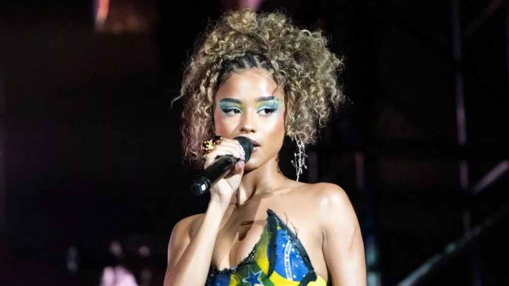 Tyla on the fifth day of Rock in Rio 40 years in the city of Rock. Rio de Janeiro, Rio de Janeiro, Brasil September 20