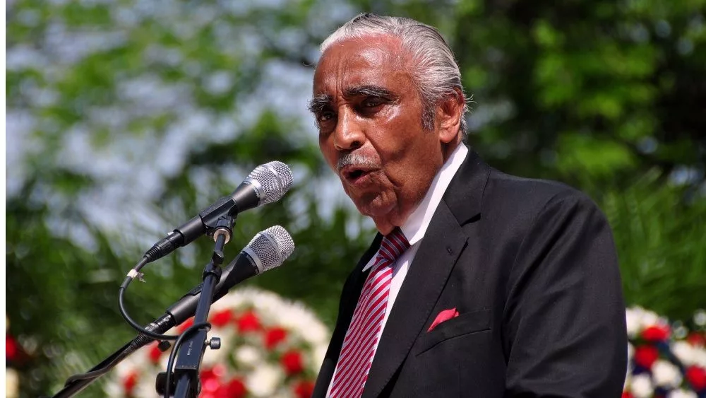 Congressman Charles Rangel speaking at the annual Memorial Day Remembrance ceremonies in Riverside Park. New York City - May 26, 2014