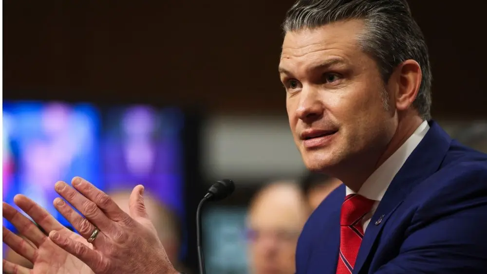 Pete Hegseth, Secretary of Defense nominee, testifies before the Senate Armed Services Committee. WASHINGTON - January 14 2025