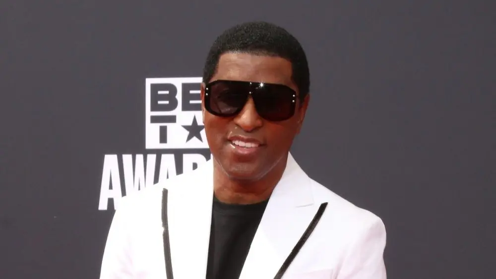 Kenny Edmonds, Babyface at the 2022 BET Awards Arrivals at Microsoft Theater on June 26, 2022 in Los Angeles, CA