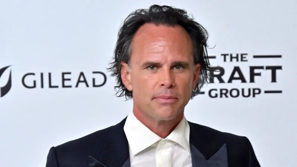 Walton Goggins at the Elton John Academy Awards Viewing Party at West Hollywood Park on March 2, 2025 in W Hollywood, CA