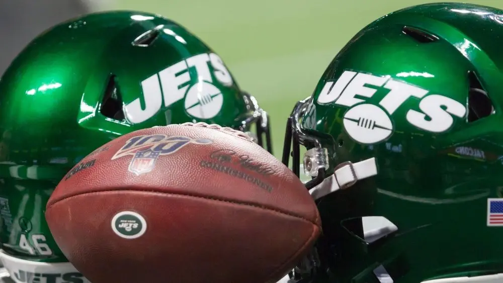 New York Jets Helmet - week #3 of the 2019 NFL Pre-Season Game Thursday August 15th 2019