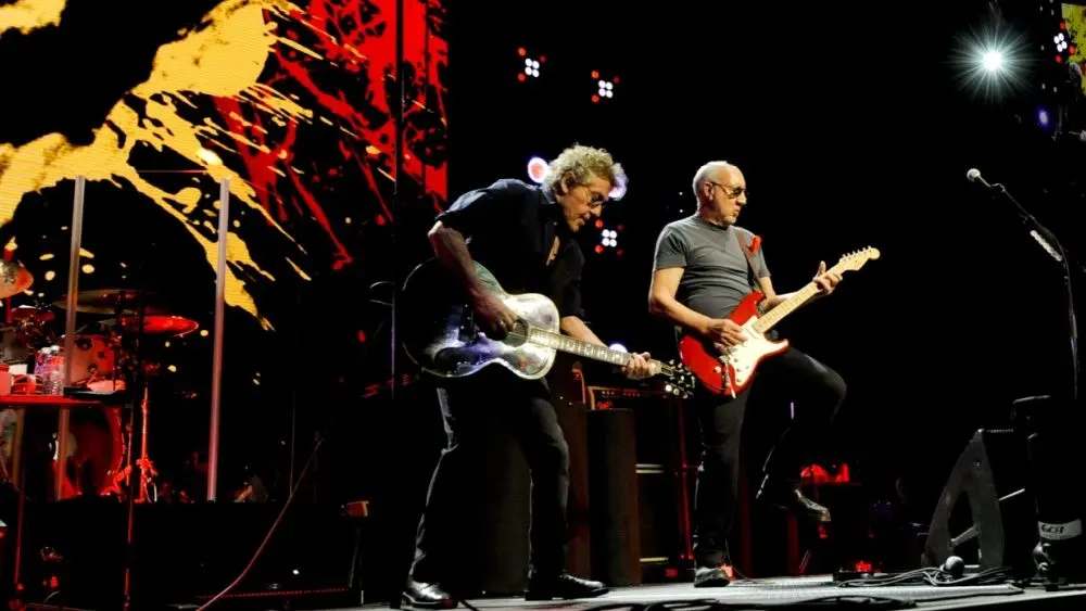 Roger Daltry and Pete Townshend opened "The Who Hits 50" tour in Pittsburgh with 'Who Are You' Wednesday, March 16 at Consol Energy Center. Pittsburgh, PA - March 16, 2016