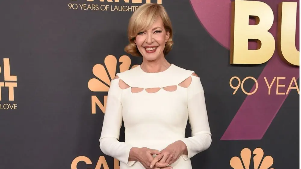 Allison Janney arrives for Carol Burnett: 90 Years of Laughter + Love on April 26, 2023 in Hollywood, CA