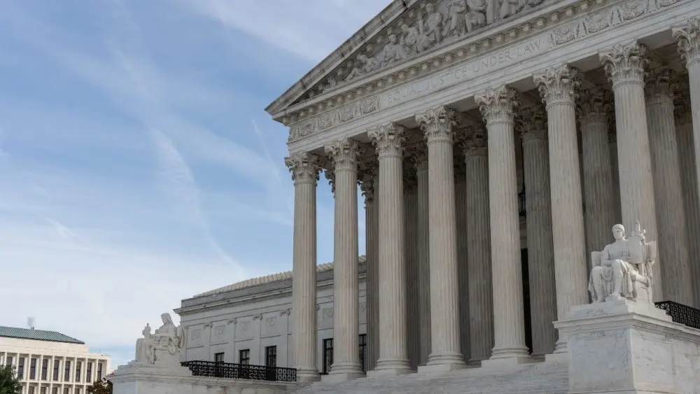 Front of the Supreme Court of the United States. Washington DC, USA. Washington DC - October 27, 2024