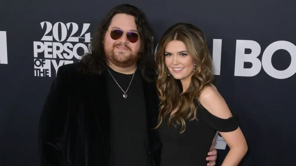 Wolfgang Van Halen of rock band MAMMOTH and wife Andraia Allsop at the MusiCares Person of the Year Gala. LOS ANGELES, USA. February 02, 2024
