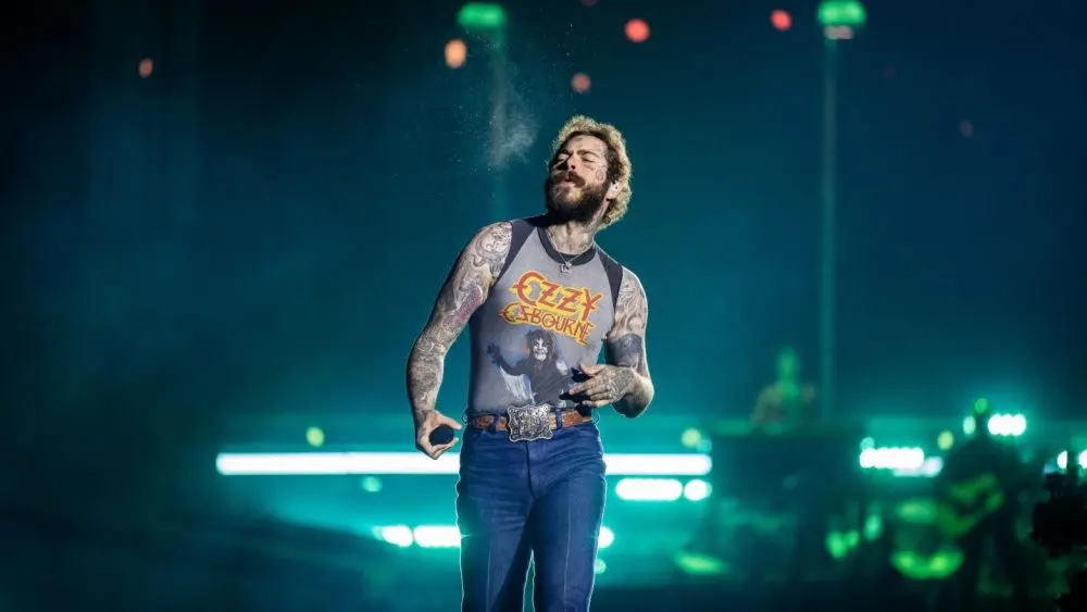 Post Malone performs at Tottenham Hotspur Stadium on his The BIG A$$ World Tour. London, UK - September 20, 2025