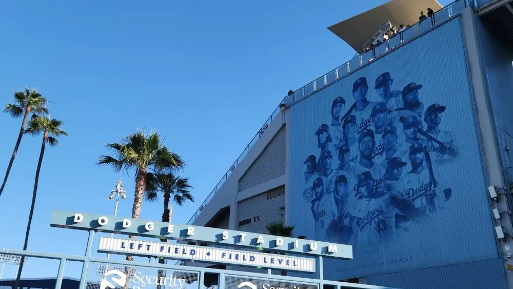 Dodger Stadium in the Elysian Park area of Los Angeles. The baseball stadium opened in 1962. Los Angeles, California USA - June 13, 2024
