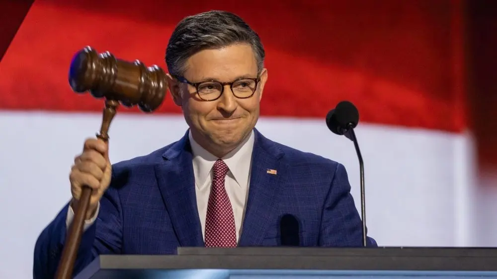Speaker of the House Mike Johnson (R-LA) at the Republican National Convention. Milwaukee, Wisconsin - July 15, 2024