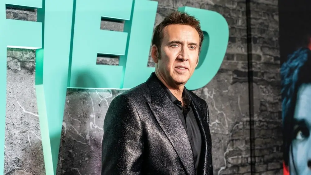 Nicholas Cage attends premiere of Universal Pictures Renfield at MoMA in New York on March 28, 2023