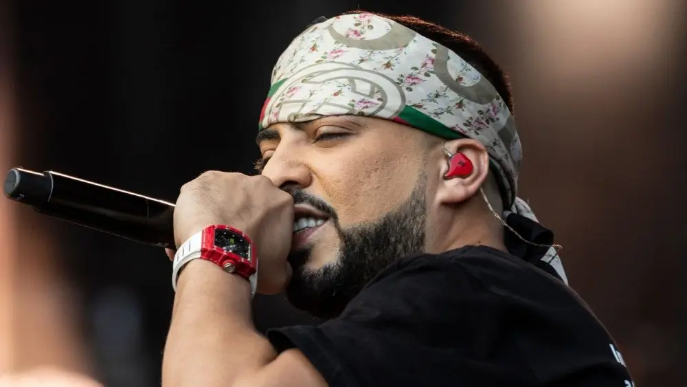 French Montana performs on stage during 2019 Global Citizen Festival at Central Park New York, NY - September 28, 2019