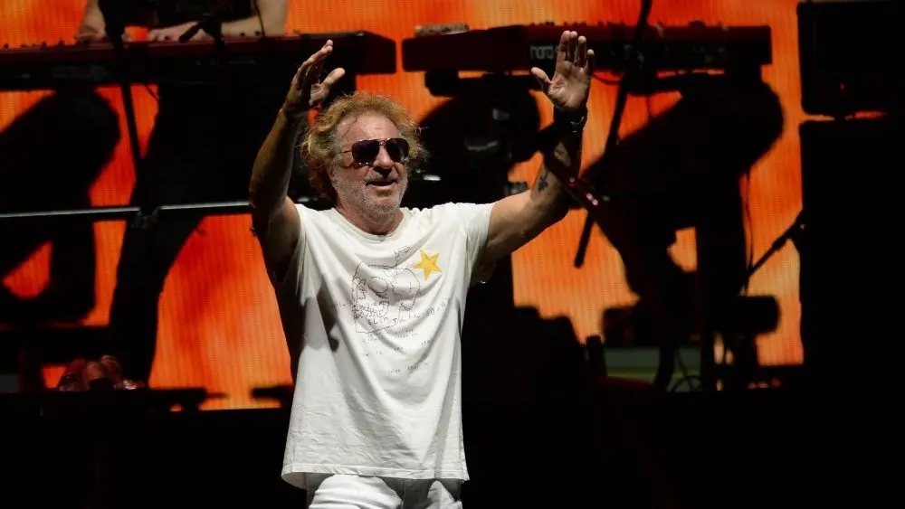 Sammy Hagar performs in West Palm Beach, Florida on July 13, 2024. The performance was in support of the Best Of All Worlds tour. WEST PALM BEACH, FLORIDA - JULY 13, 2024