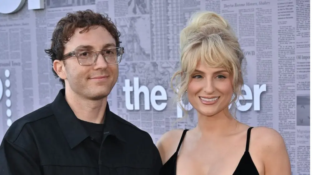 Daryl Sabara, Meghan Trainor attends Premiere of Peacocks series The Paper Los Angeles, CA USA - August 27, 2025