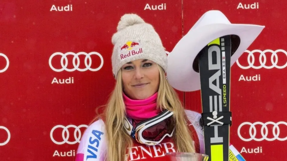 Lindsey Vonn at the 2014 Audi FIS World Cup Super G LAKE LOUISE ALBERTA CANADA , DEC 6 2014