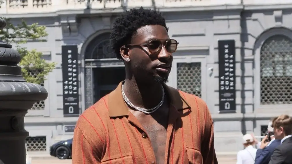NBA basketball player Jaren Jackson walking in Scala square Milan, Lombardy, Italy Milan, Italy: 30 June 2023