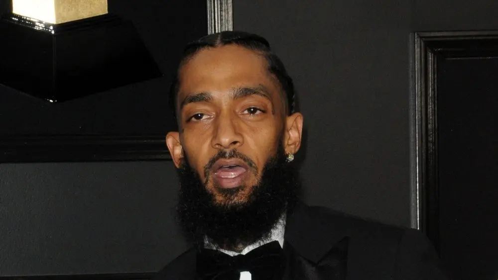 Nipsey Hussle at the 61st Grammy Awards at the Staples Center on February 10, 2019 in Los Angeles, CA