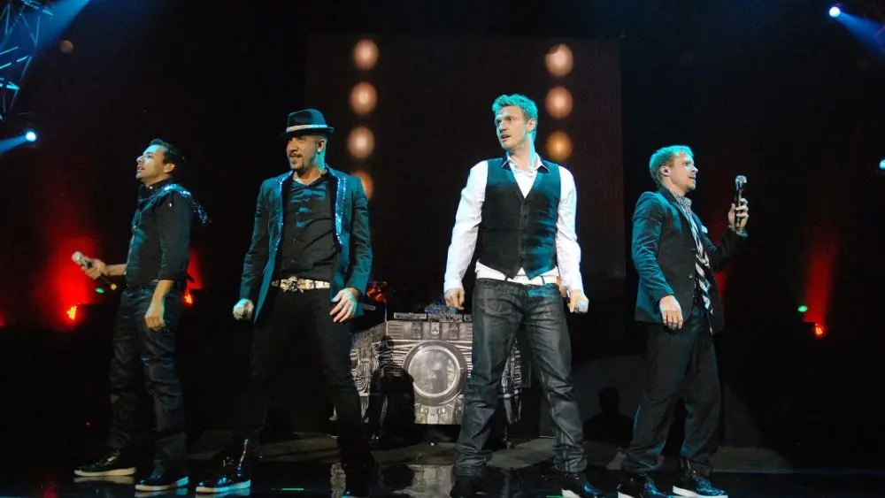 Backstreet Boys Band, during show at Citibank Hall, in the city of Rio de Janeiro, Brazil Rio de Janeiro, February 25, 2011