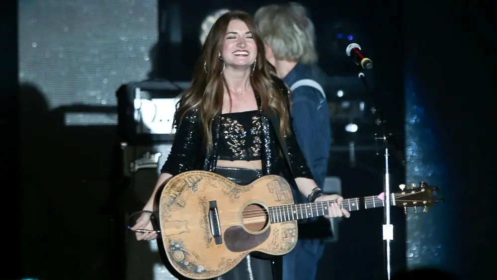 Tenille Townes performs at the ACM Decades show at MGM Grand on April 6, 2019 in Las Vegas, Nevada.