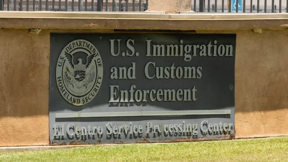 U.S. Immigration and Customs Enforcement Service Processing Center. El Centro, California, USA - May 27, 2022
