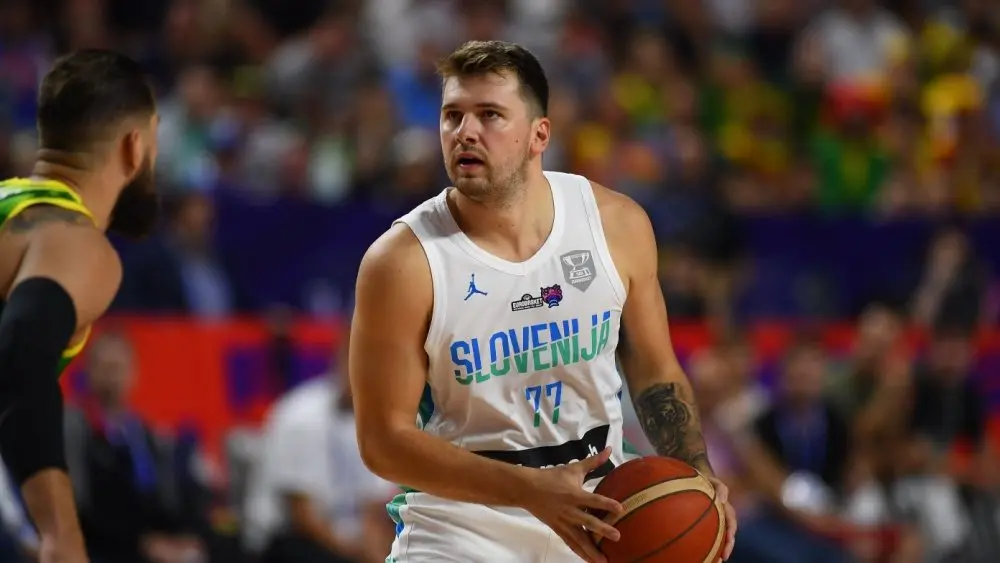 Luka Dončić during the basketball match of Eurobasket 2022 Slovenia vs Lithuania. COLOGNE, GERMANY - SEPTEMBER 1, 2022