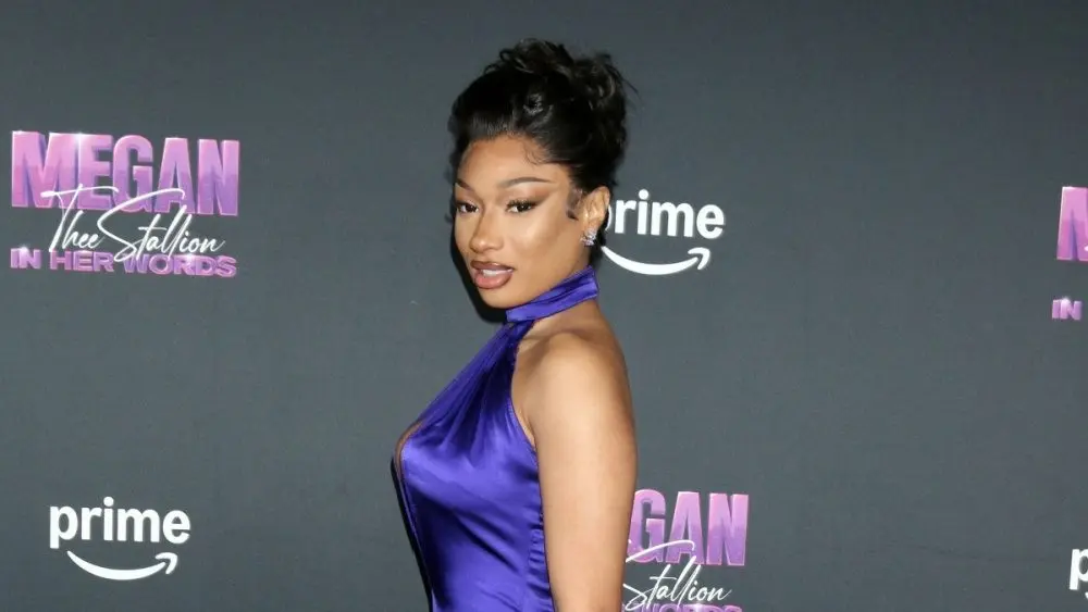 Megan Thee Stallion at the Megan Thee Stallion: In Her Words Premiere at the TCL Chinese Theater IMAX on October 30, 2024 in Los Angeles, CA