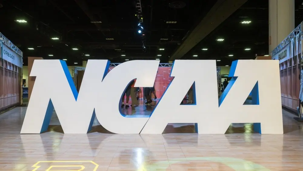 NCAA Sign at the Tampa Convention Center During the 2019 NCAA Women's Final Four Tampa Bay Tampa, Florida / USA - April 6, 2019