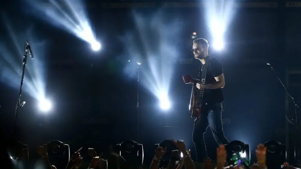 Eric Church performs onstage at the Runaway Country Music Fest at Osceola Heritage Park on March 20, 2016 in Kissimmee, Florida.