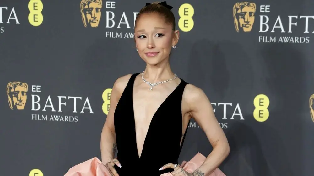Ariana Grande attends the 2025 BAFTA Film Awards at The Royal Festival Hall in London, England. London, United Kingdom - February 16, 2025