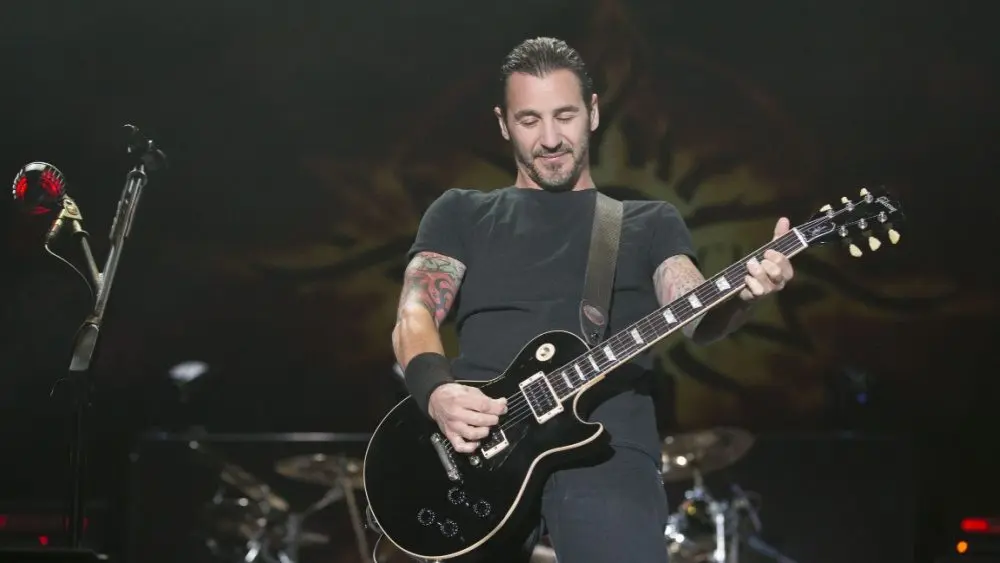 Sully Erna performs with Godsmack at the inaugural Las Rageous music festival in Las Vegas. Las Vegas, NV/USA – 4/21/17