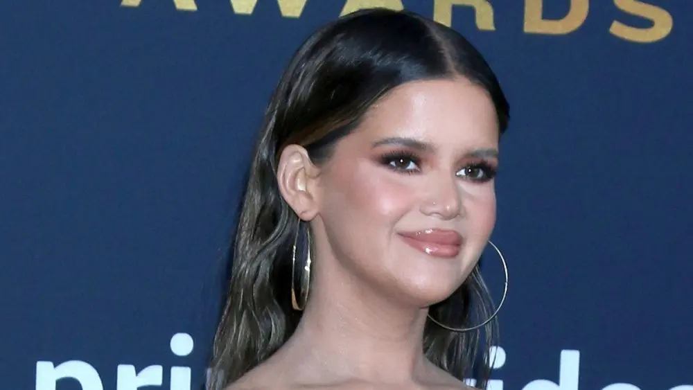 Maren Morris at the 2022 Academy of Country Music Awards Arrivals at Allegient Stadium on March 7, 2022 in Las Vegas, NV