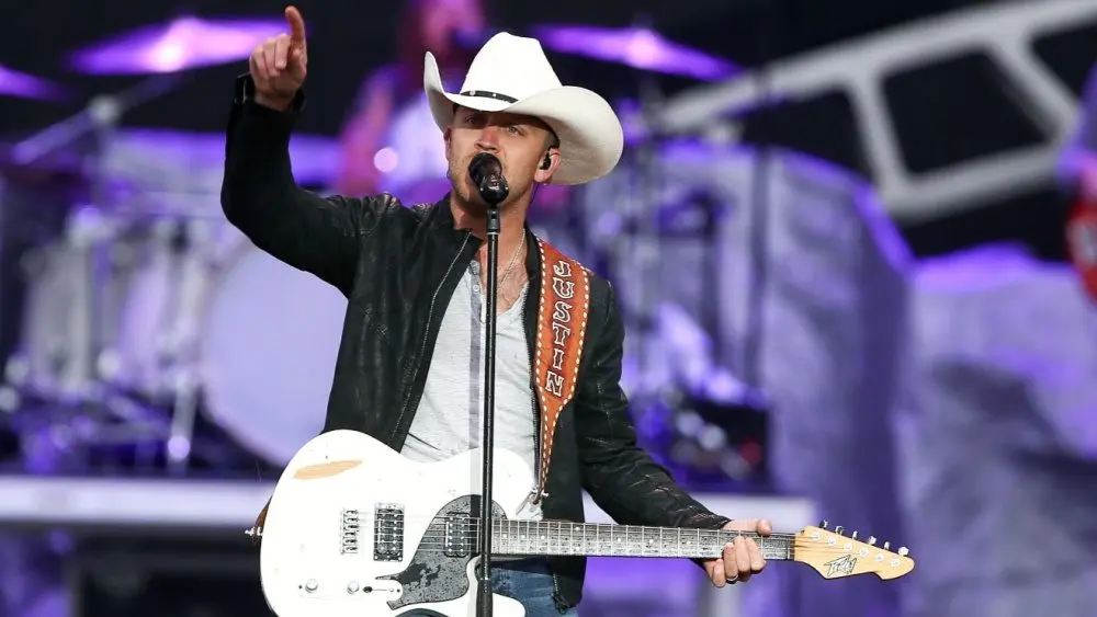Justin Moore performs onstage at the 2015 FarmBorough Festival - Day 2 at Randall's Island on June 27, 2015 in New York City.