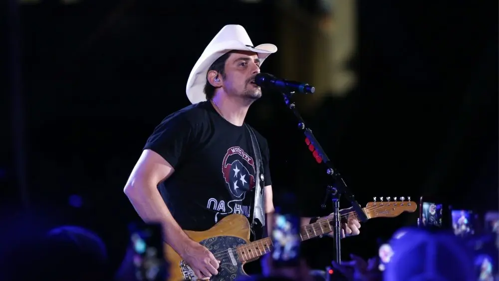 Brad Paisley performs in concert at the CMA Music Festival - Night 4 on June 11, 2017 at Nissan Stadium in Nashville, Tennessee.