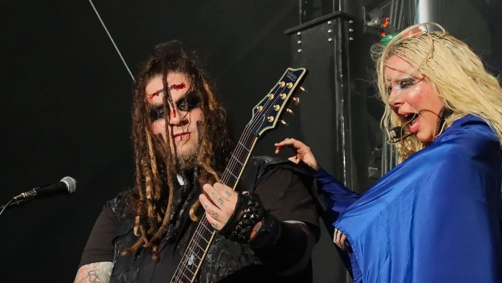 In This Moment perform at the Aftershock music festival. Sacramento, California USA - 10-22-2017