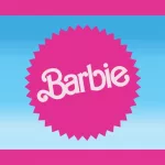 Logo Barbie on Mattel Circle Poster Clean Vector Pink