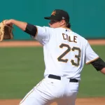 Pitcher Gerrit Cole in the Arizona Fall League Oct. 26^ 2011 at HoHoKam Stadium^ Mesa AZ.