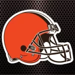 Cleveland Browns logo^ NFL Team^ with carbon background